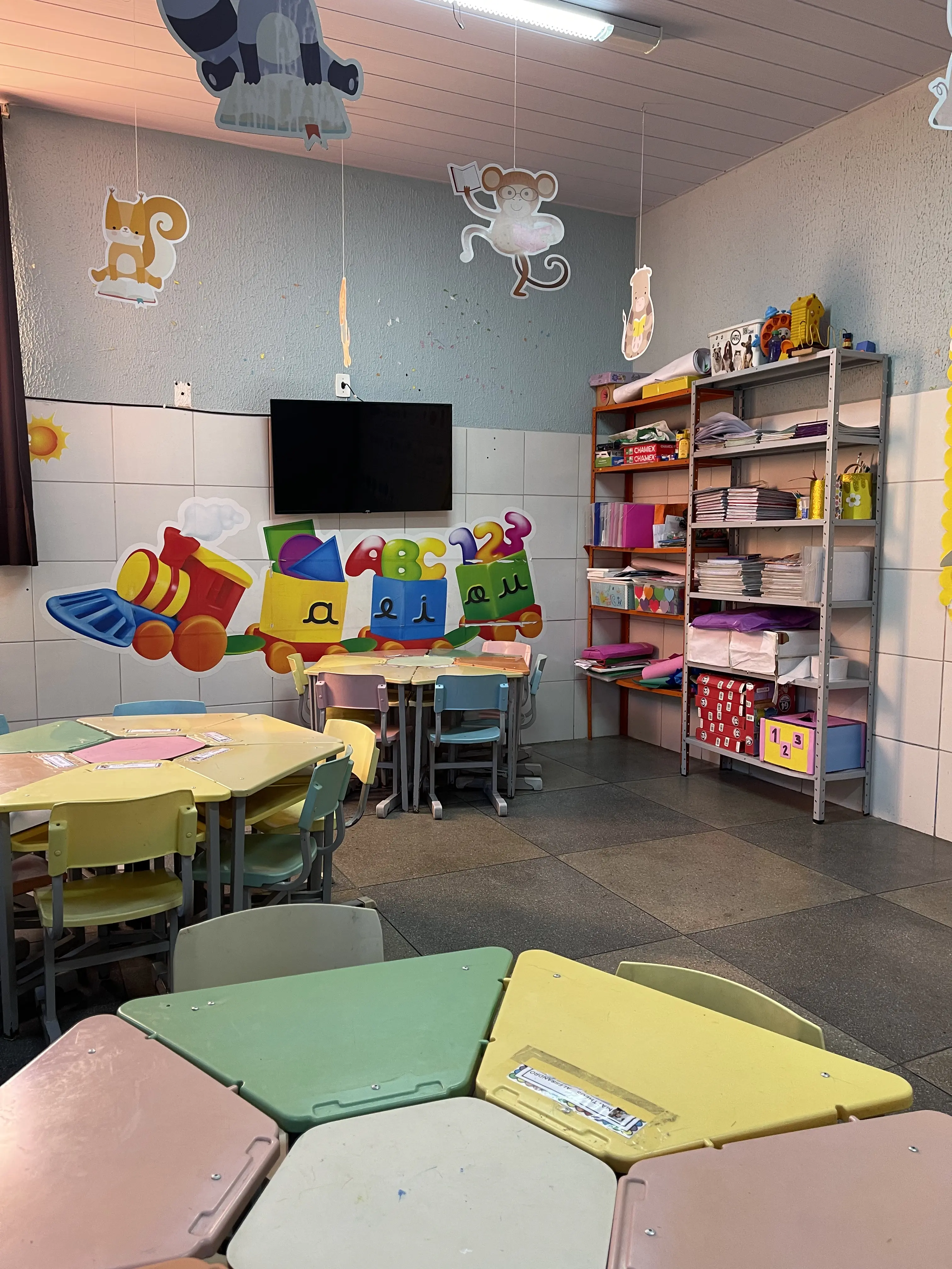 Sala de aula infantil do Colégio Irene Borges